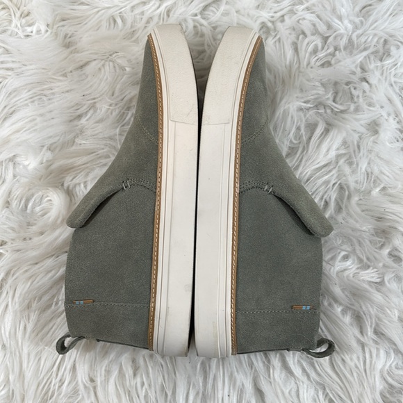 TOMS Paxton Vetiver Grey Suede Slip On Shoes Size 8.5 - Picture 9 of 13